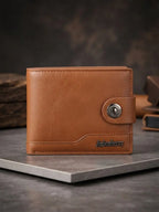 Jiahenberry Classic Button Closure Men’s Wallet