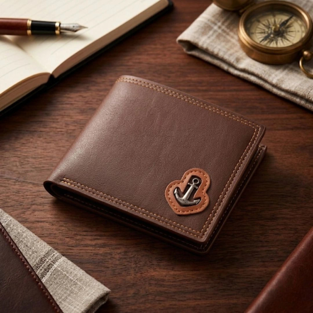 Anchor Emblem Classic Bifold Men’s Wallet