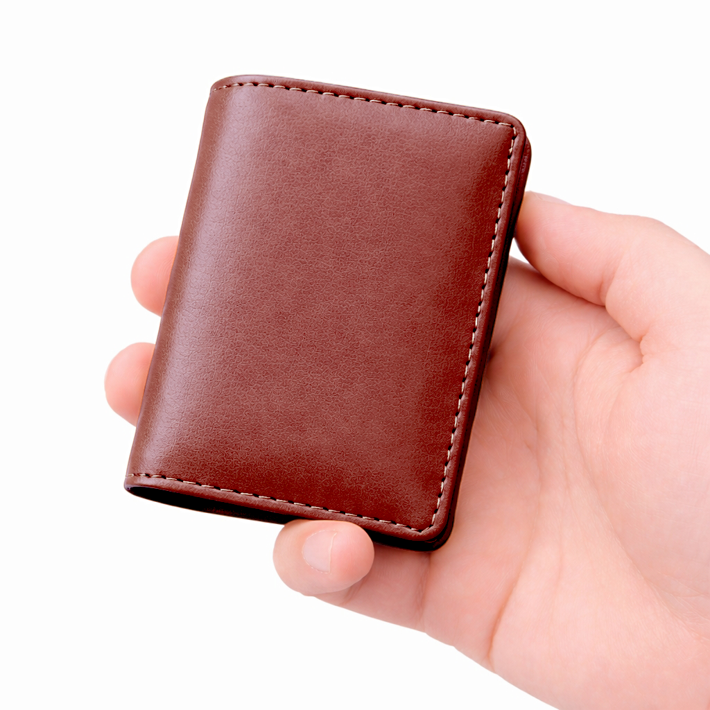 Korean Style Compact PU Leather Short Wallet