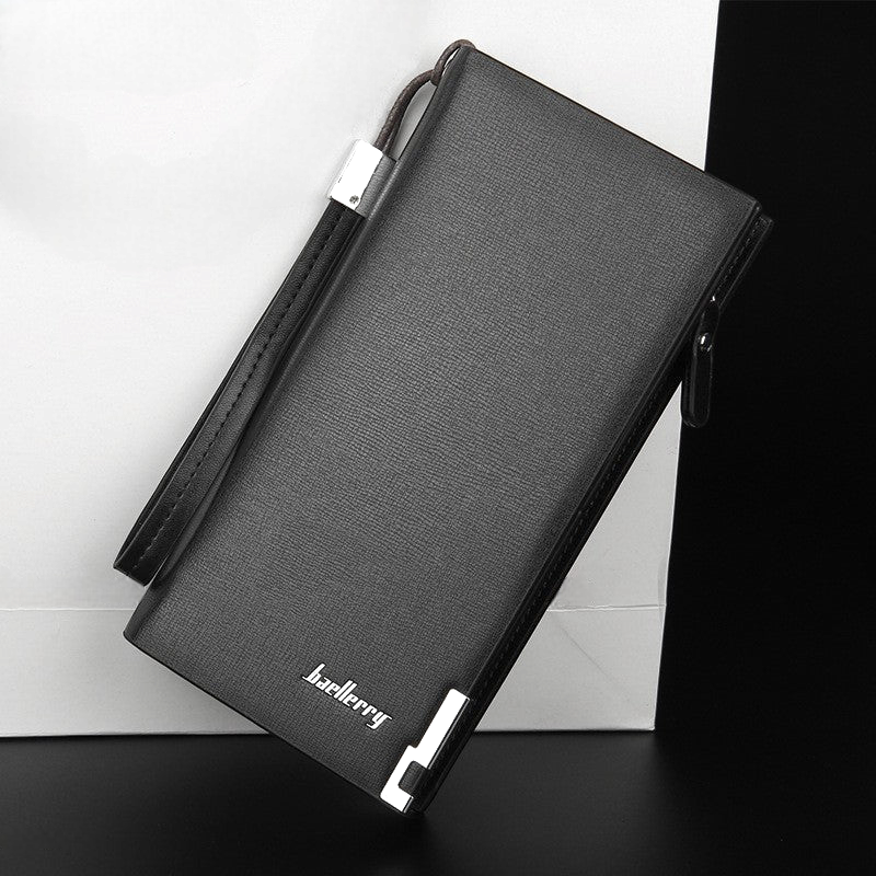 Executive Leather Finish Long Wallet Purse