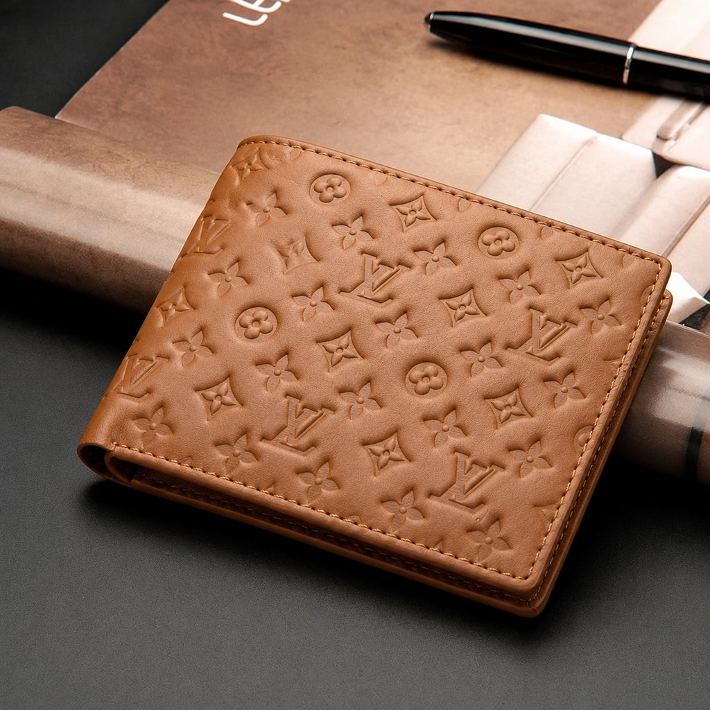 Monogram Pattern RFID Bifold Men’s Wallet