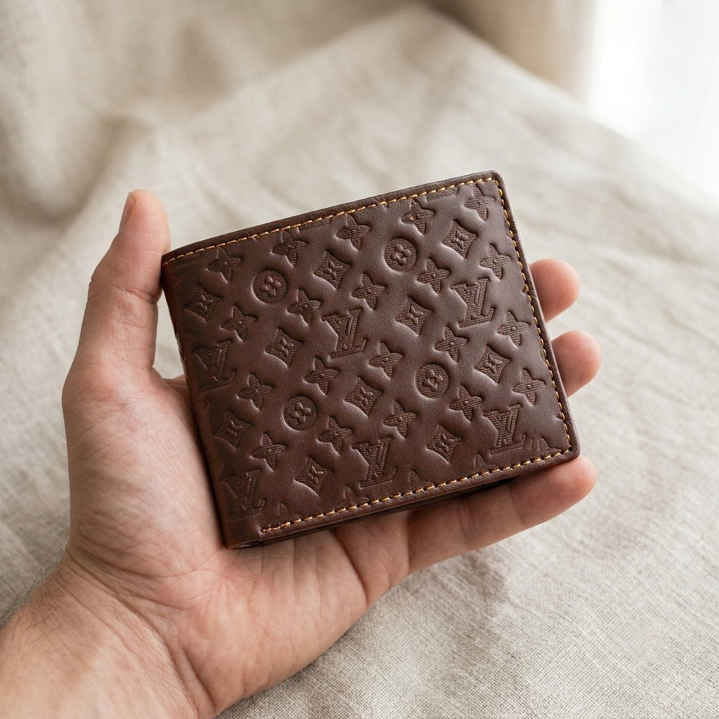 Monogram Pattern RFID Bifold Men’s Wallet