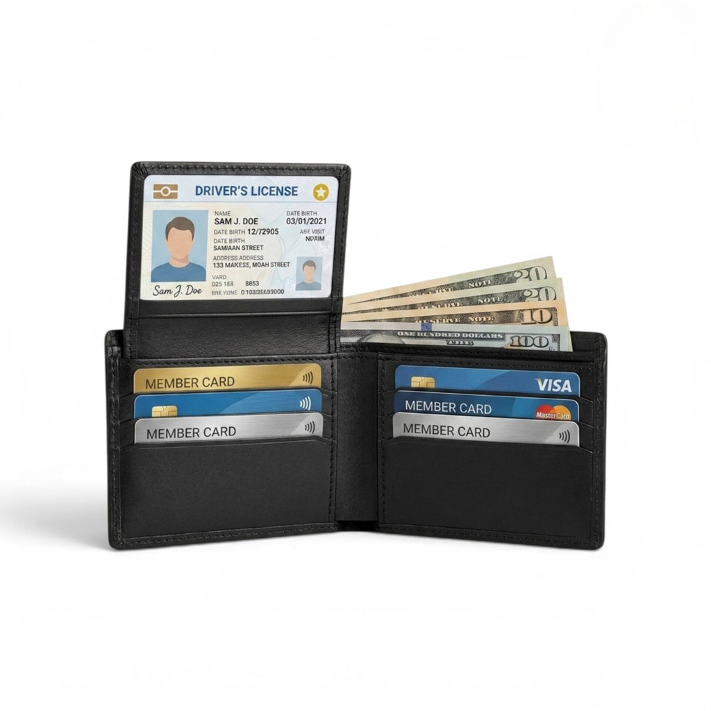Monogram Pattern RFID Bifold Men’s Wallet