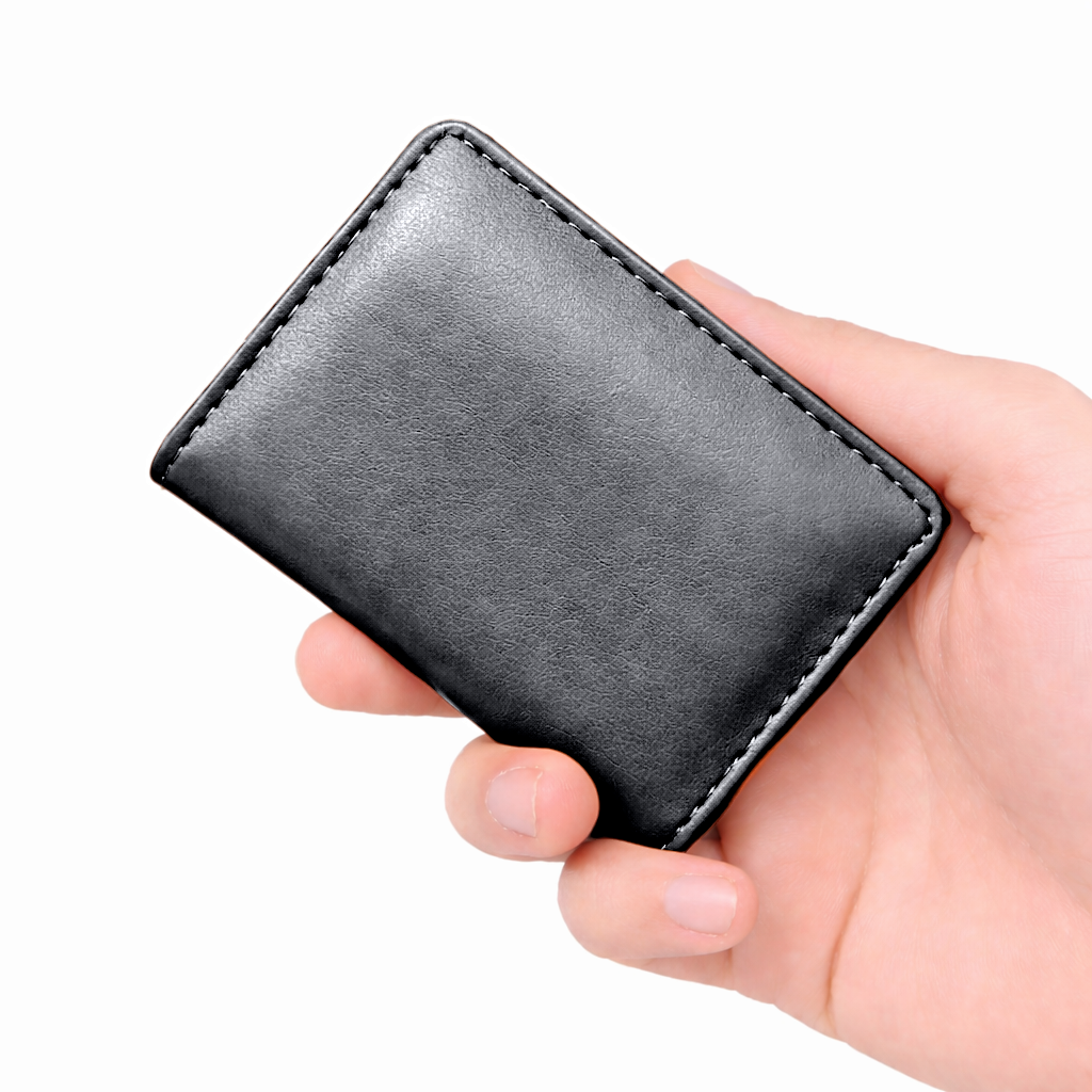 Korean Style Compact PU Leather Short Wallet